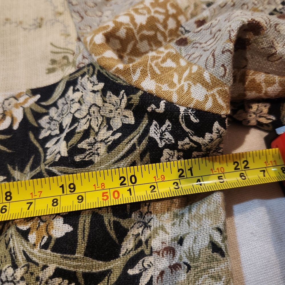 Toby Patchwork Floral Quilted Jacket Neutral Xl - image 7